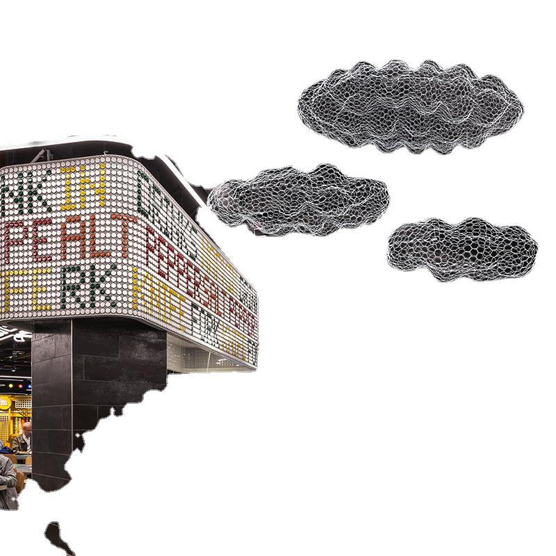 Iron net chandelier Gypsy shopping mall sales department milk tea clothing store lighting creative industrial style restaurant