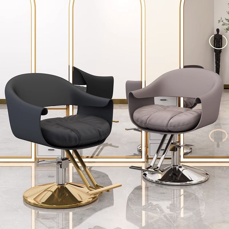 Hairdressing chair, hairdressing chair, internet celebrity hair salon, high-end hairdressing shop seat, hair cutting stool, stainless steel hairdressing chair