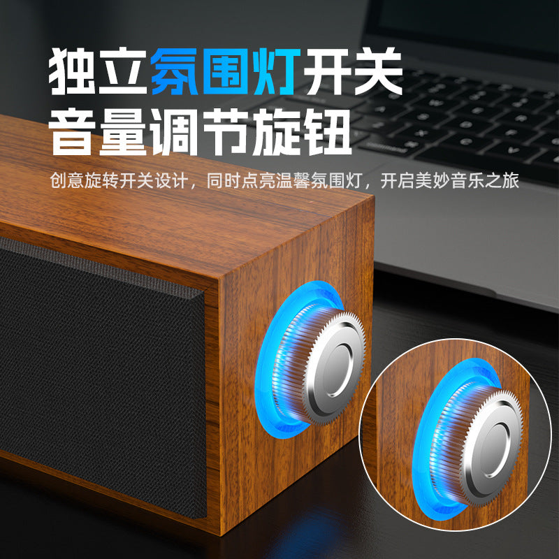 long wired bluetooth speaker for home desktop desktop dual speaker subwoofer computer audio e3090