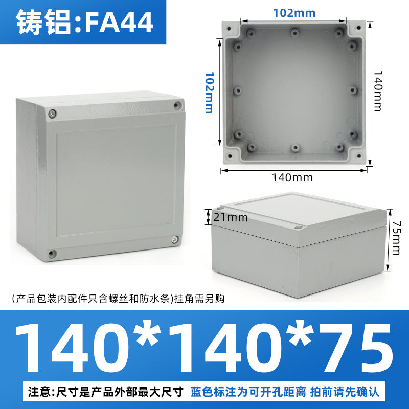 Cast aluminum waterproof box Outdoor waterproof aluminum box Metal box Outdoor terminal box Button box Sealed aluminum waterproof junction box