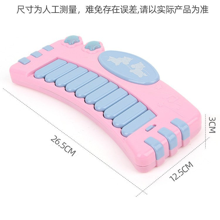 Kids' cartoon musical pony electronic keyboard - multifunctional toy for infants and toddlers, playable by boys and girls ages 0-6