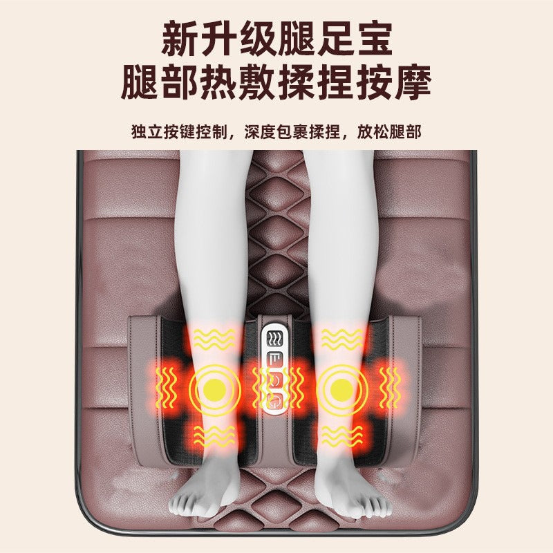Massage mattress full body massager multifunctional electric massage pad home neck and waist hot compress vibration mattress wholesale