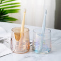 Glass mouthwash cup minimalist toothbrush cup couple's home toothbrushing cup set hotel guest room wash cup toothbrush cup