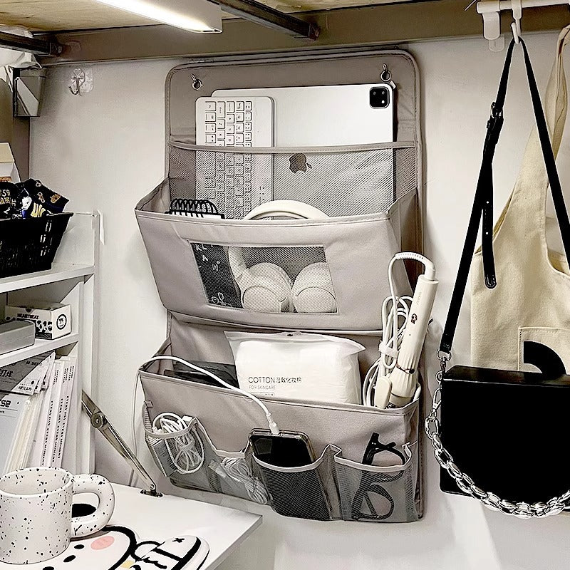 Dormitory bed storage hanging bag wardrobe hanging wall rack underwear storage box storage bag upper bunk storage bag