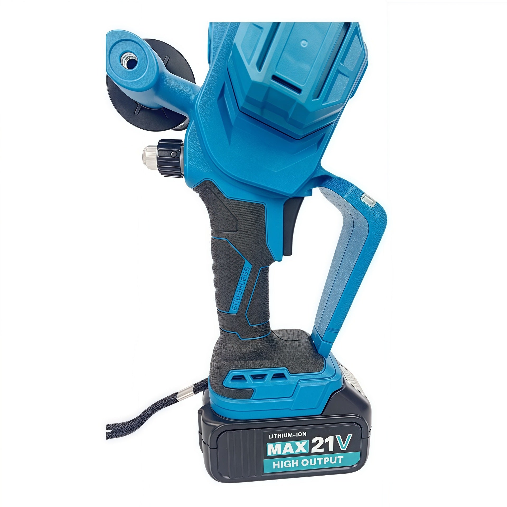 Cross-border brushless lithium chainsaw 6/8/10 inch portable logging pruning handheld chainsaw charging digital display handle style