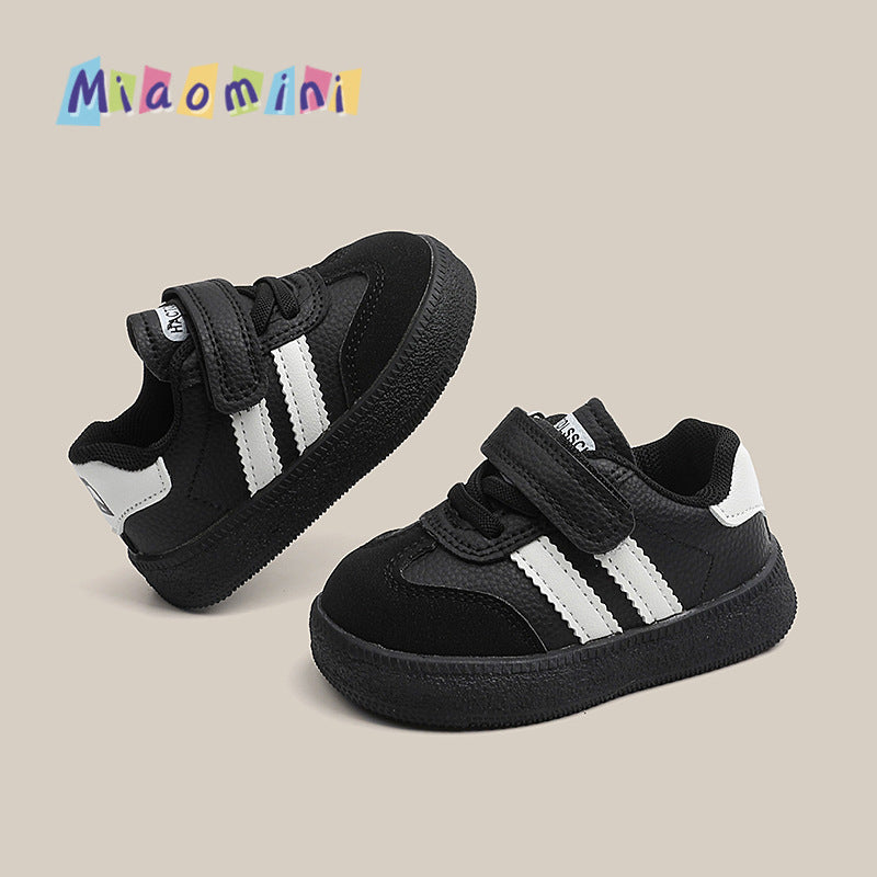 Toddler autumn sneakers for boys and girls, breathable and non-slip first walker shoes for infants and young children, casual german army trainers for kids ages 1-3