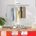 Clothes drying rack floor-standing thickened telescopic for home indoor and outdoor storage rack balcony single and double pole clothes hanger
