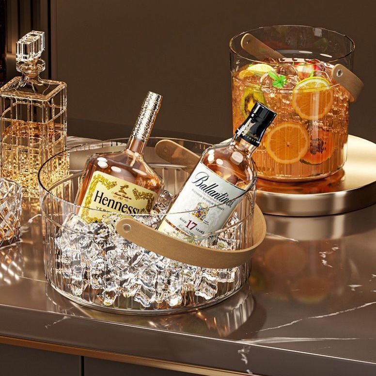 High-style ice bucket for home use, perfect for beer, champagne, red wine, outdoor picnics, fruit storage, and portable use in bars and ktvs