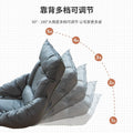 Japanese-style tech fabric lazy sofa - japanese-inspired reclining lounger for balcony, bay window, foldable, casual reading