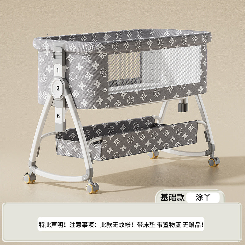 Baby crib - portable, foldable, multi-functional bassinet - newborn & toddler convertible bed