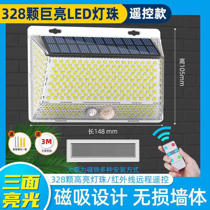 Remote control solar garden lights outdoor lighting new style street lights super bright sensor lights waterproof for home outdoor use