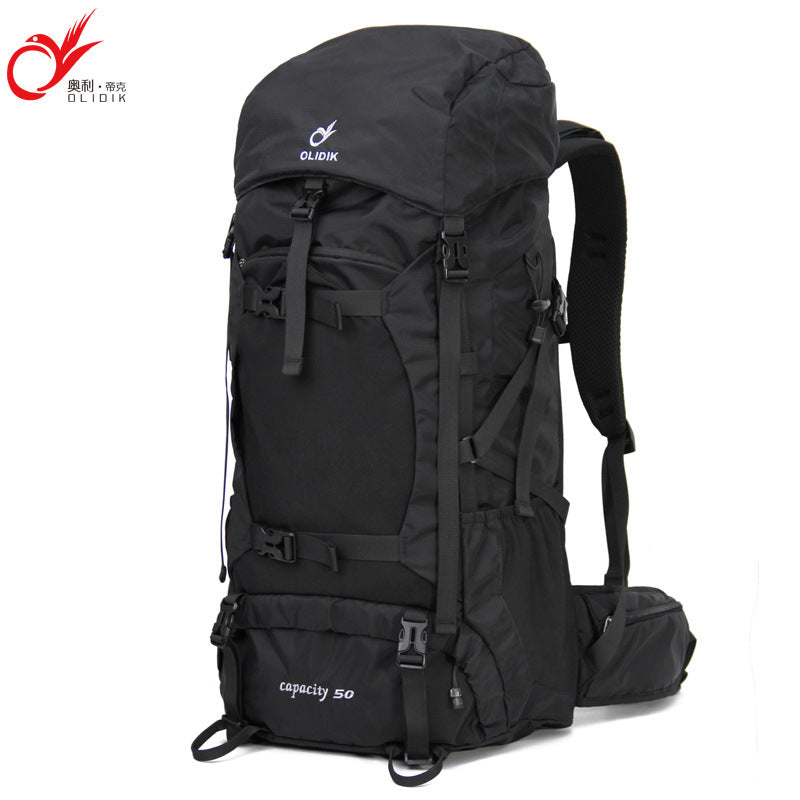 Outdoor mountaineering bag wholesale travel backpack 50L large capacity multi-functional backpack men's and women's travel backpack customization