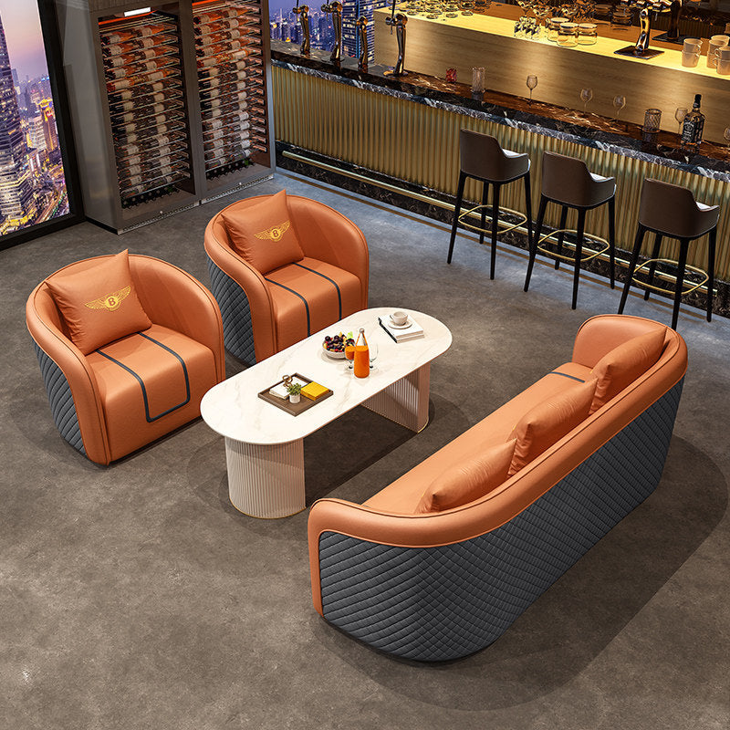 Accessible luxury hotel lobby sales office reception negotiation table and chairs casual chess and card room office reception casual sofa