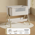 Baby crib: portable, foldable, multi-functional, adjustable height, seamless splicing, newborn-sized bassinet