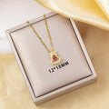 X-8174 gold bell necklace lip chain