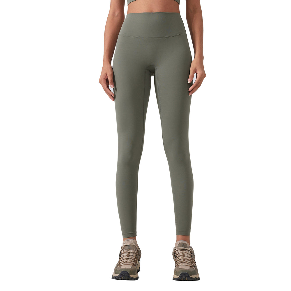 Summer high-waisted butt-lifting yoga pants - no camel toe, stretchy, workout leggings, 7/8 length, barely-there feel - yoga apparel 19108