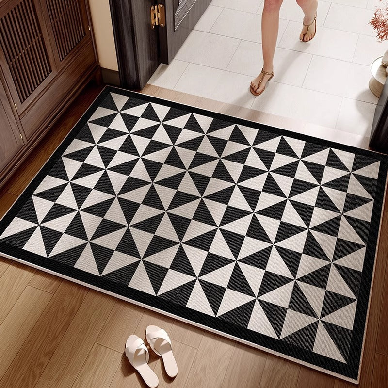 Entrance door mat, new  model: high-end, stain-resistant, wash-free, wipeable doormat for entryways
