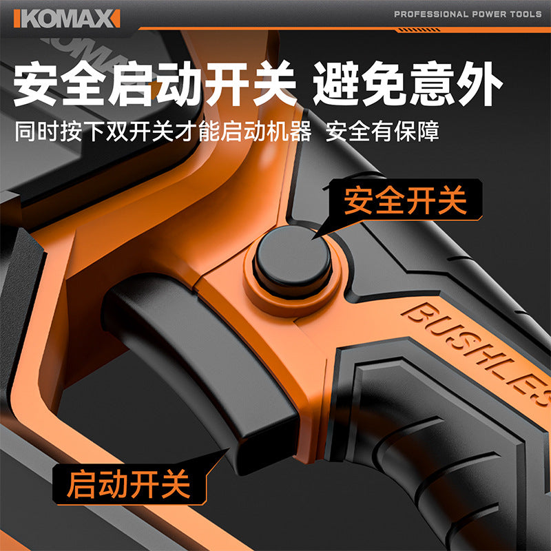 Electric saw for homesmall handheld electric saw outdoor logging electric chain saw lithium battery rechargeable one-handed saw tree saw handy gadget