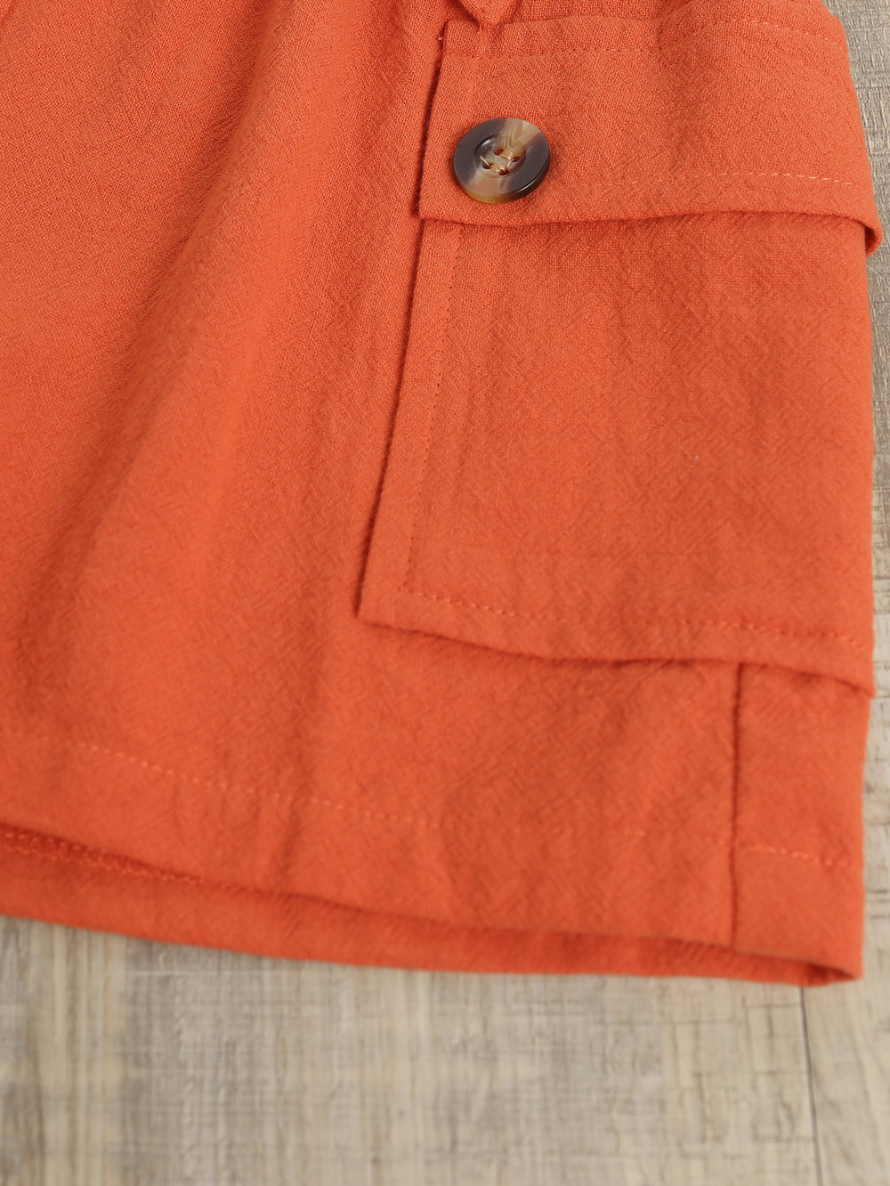 summer collection: linen-cotton bowknot cami top & cargo shorts set for girls & young children - european & american style, perfect for cross-border e-commerce