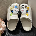Crocs women's outwearsummer2023new arrival non-slip eva cartoon toe cap slippers light elastic non-slip two-wear sandals