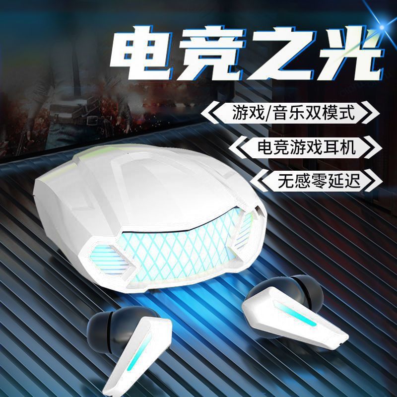 True wireless bluetooth gaming headset with zero delay, long battery life and yancai active noise reduction