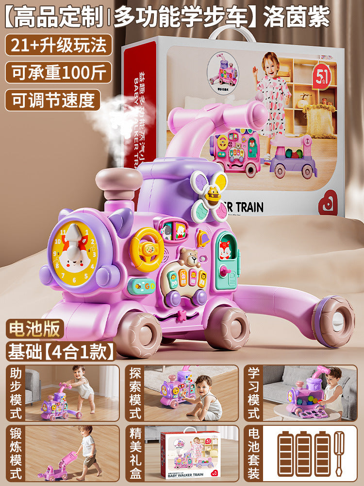 Baby walker multifunctional stroller 4-in-1 infant walker early education toy birthday gift