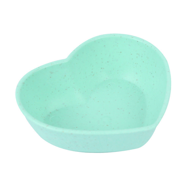 Love dish, seasoning dish, soy sauce dish, japanese small dish, vinegar dish, dipping dish, snack dish, plastic dish, wheat straw dish