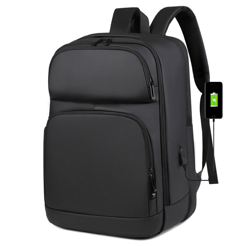 New business travel backpack men's high sense of simplicity and large capacity women's sense of light travel computer bag light