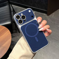 Magnetic transparent case suitable for iphone 17 full series magsafe wireless charging mobile phone case apple 16/15 hard case