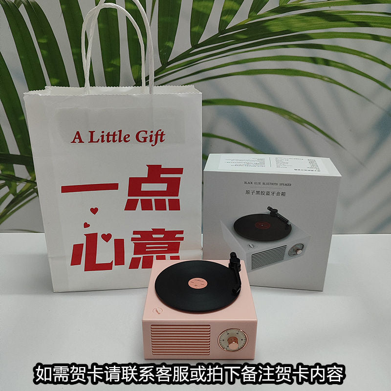 Vintage wireless alarm clock bluetooth speaker - the little prince - desktop ornament - niche & high-end - perfect birthday gift for her