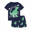 Export flame retardant 1615 fabric cross-border platform exclusively for export summer boys home clothes excavator 2-piece set