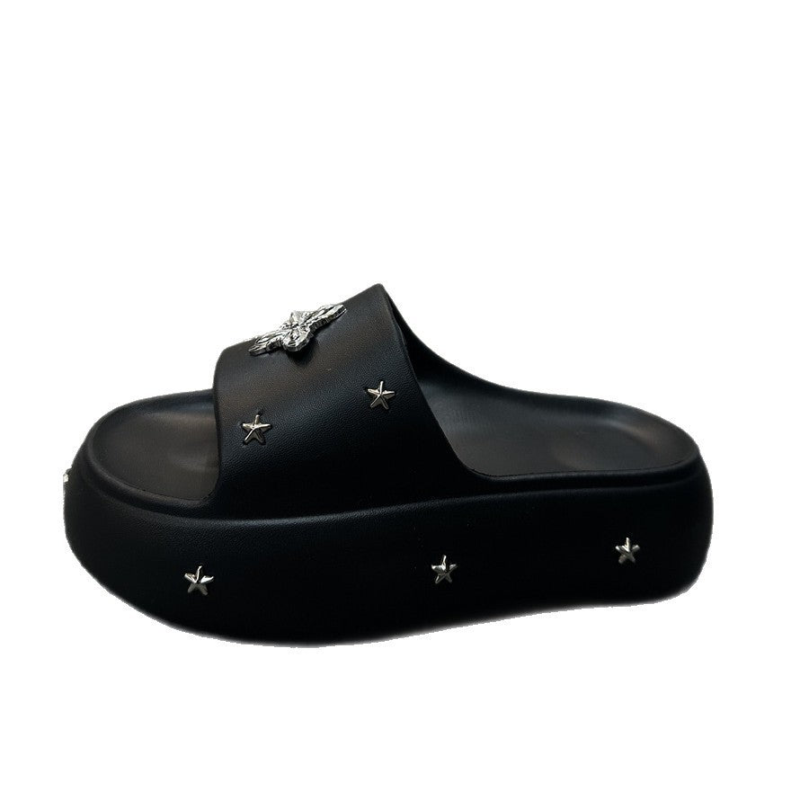 Thick sole star slippers for women summer outwearthick sole2026new arrivalsummerpopular beach outing sandals