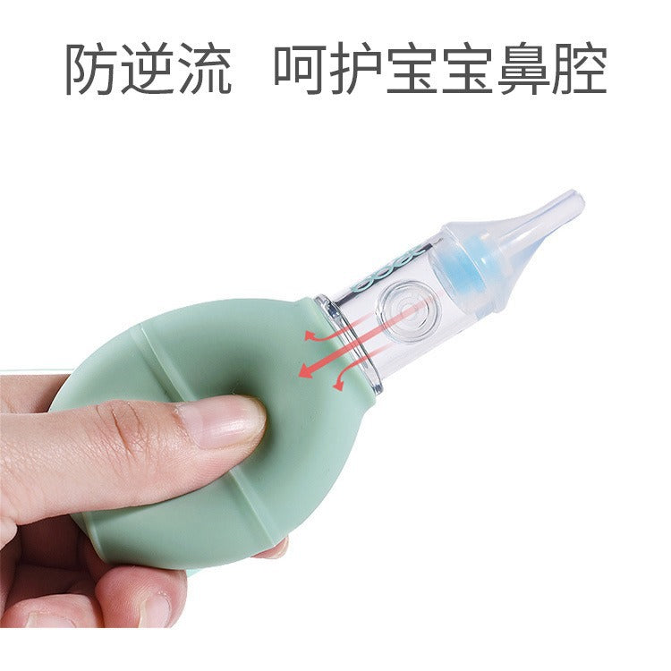 Bao hui baby nasal aspirator - gentle nose cleaner for babies, relieves nasal congestion, anti-backflow design, manual pump action