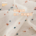 Rainbow candy bean yarn linen curtain kids window screen bedroom cartoon kids daughter room curtain yarn shaoxing keqiao yarn
