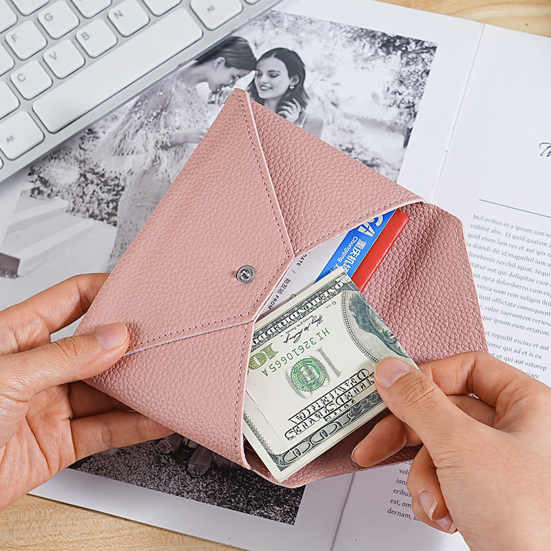 PU wallet, women can print logo, business large-capacity card bag, storage bag, bill bag, change protective case, ultra-thin model.