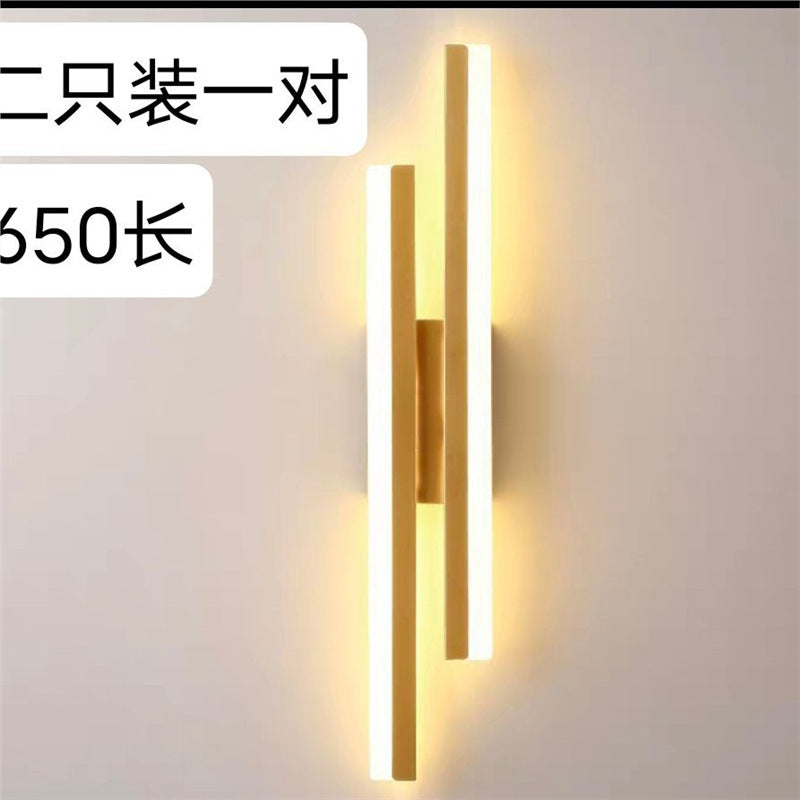 Led popular modern minimalist new nordic style room wall lamp aisle light acrylic strip light for home use