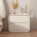 Cream style modern simple bedside table small storage bedside cabinet new solid wood popular bedroom installation-free for home