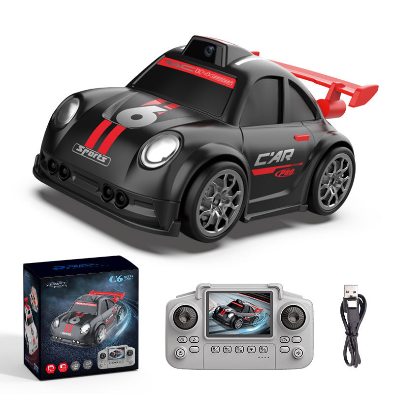 c6 camera drift car with screen dual-mode remote control car q version mini cartoon car toy wholesale
