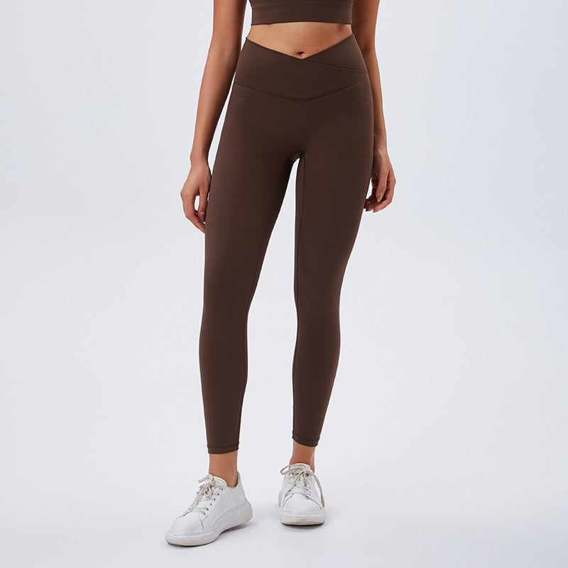 Jinke eco-friendly fabric yoga set - premium, barely-there feel, slimming workout outfit with criss-cross butt-lifting leggings