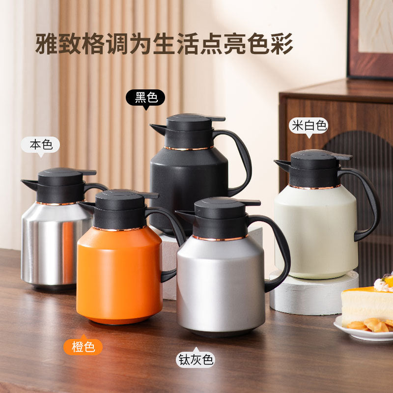 Household stew teapot 316 stainless steel 1.8l large capacity thermos bottle office dormitory tea water separation water kettle