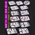 304 stainless steel lunch tray - five/six compartment, student/adult divided, thickened square meal plate/lunch box - direct from the manufacturer