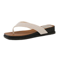 Thick sole square toe flip flops women 2025 summer new arrivalfashionoutwear beach beach retro flip flops