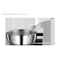 304 three-layer steel mini frying pan, thickened hot oil small pot, uncoated omelette sauce pot, hot milk pot