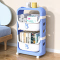 Toy storage rack - home cartoon snack cart - kids' bedroom & living room mobile multi-tier organizer