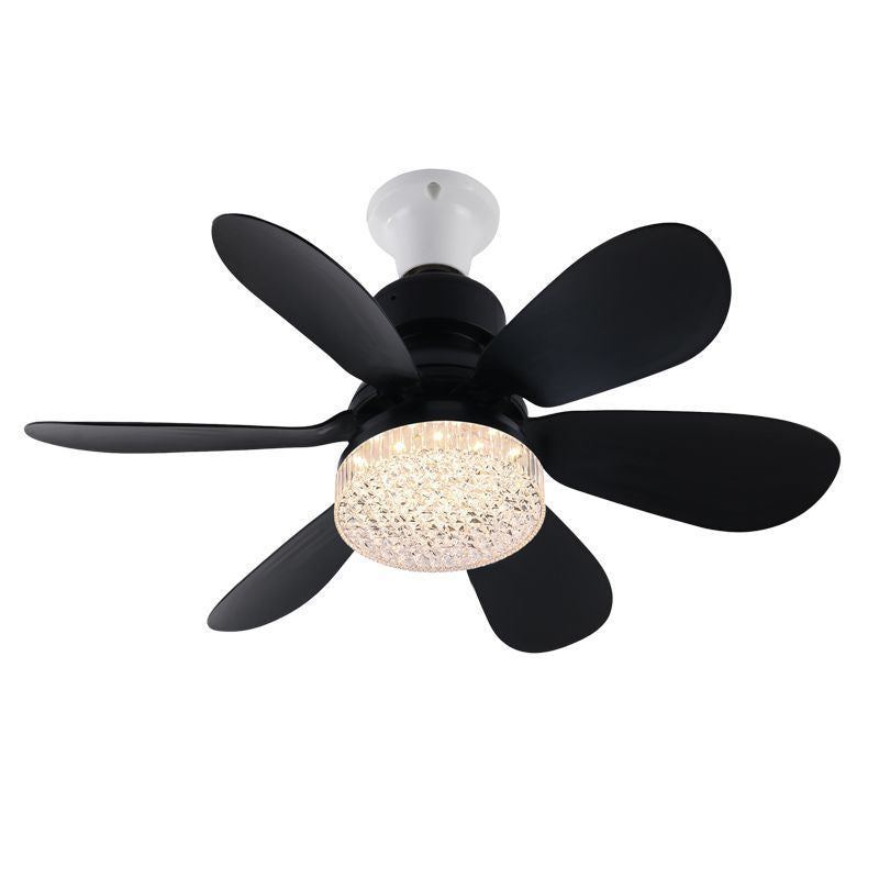 Used ceiling fan light  new large retro ceiling fan light living room dining room walnut color black fan chandelier