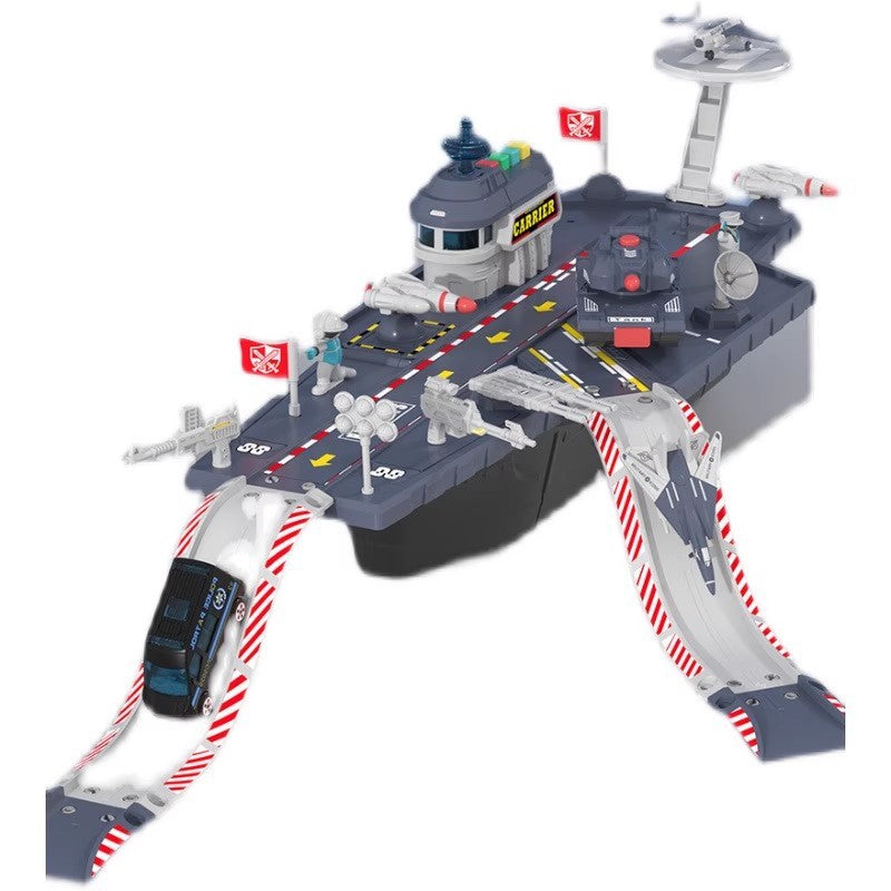 Aircraft carrier model - realistic assembly kit - military ship, boat, car - educational toy - gift for boys ages 3-6