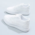 2025 spring new women's white sneakers - versatile chunky sole, korean style, ins & harajuku inspired, athletic skate shoes for students