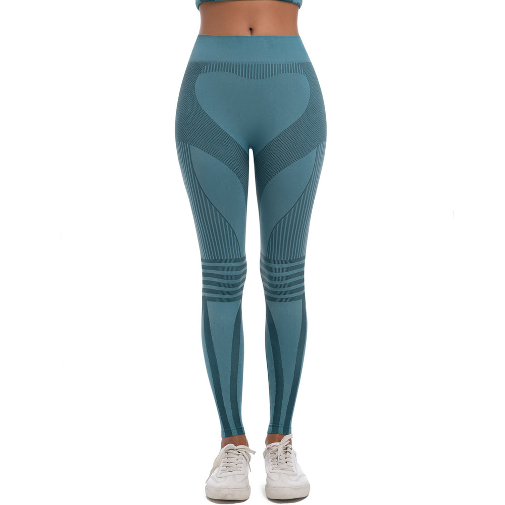 New arrival cross-border seamless knitting tight high elastic breathable ski suit high waist sports running fitness bottom yoga pants