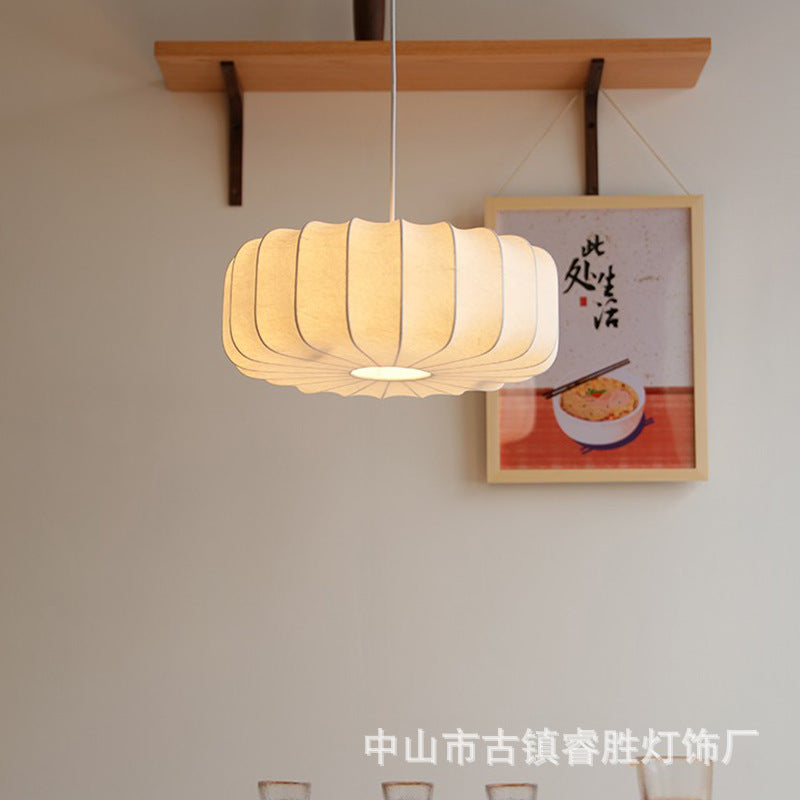 Xiaohongshu pumpkin chandelier master bedroom room modern simple restaurant Internet celebrity LED lighting Zhongshan home decoration lighting