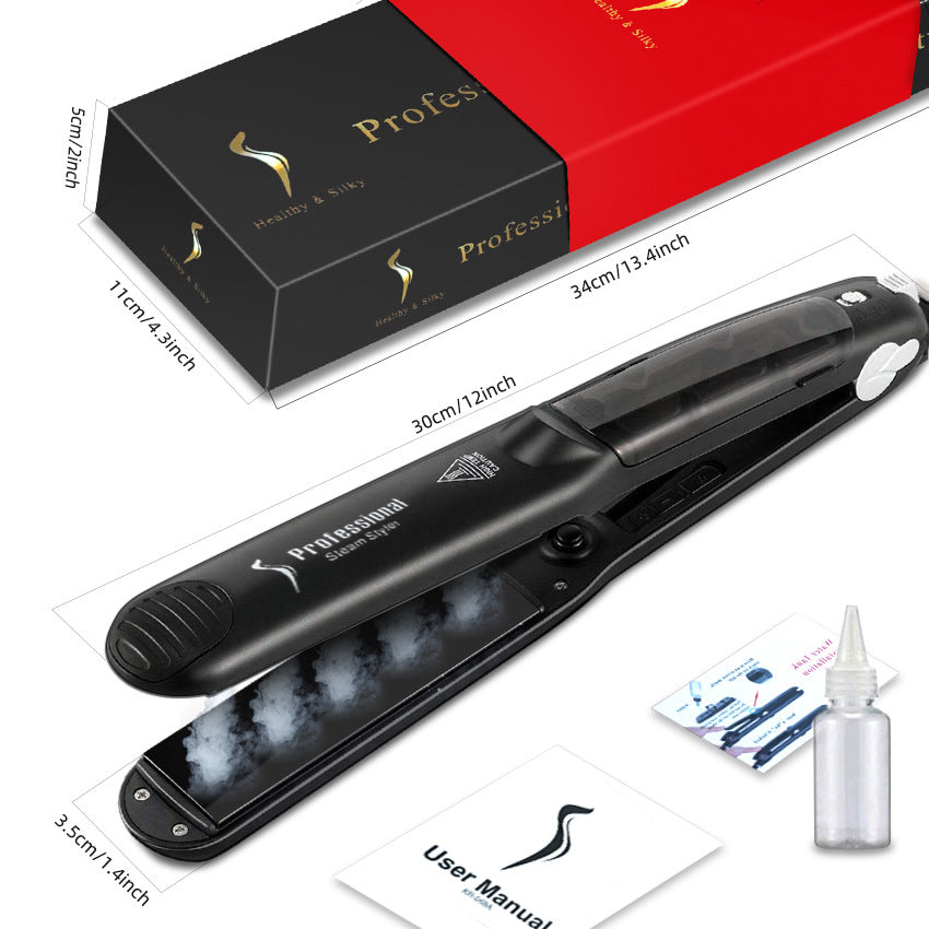 Cross-border steam hair straightener Multifunctional hair straightener Splint Curling iron Straight roll Dual-purpose spray Straight plate clip European standard electrical appliances